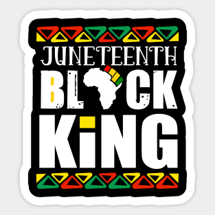 Juneteenth Black King Sticker